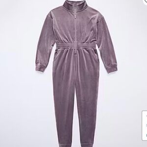 Vintage Violet/Purple Velour Jumpsuit
